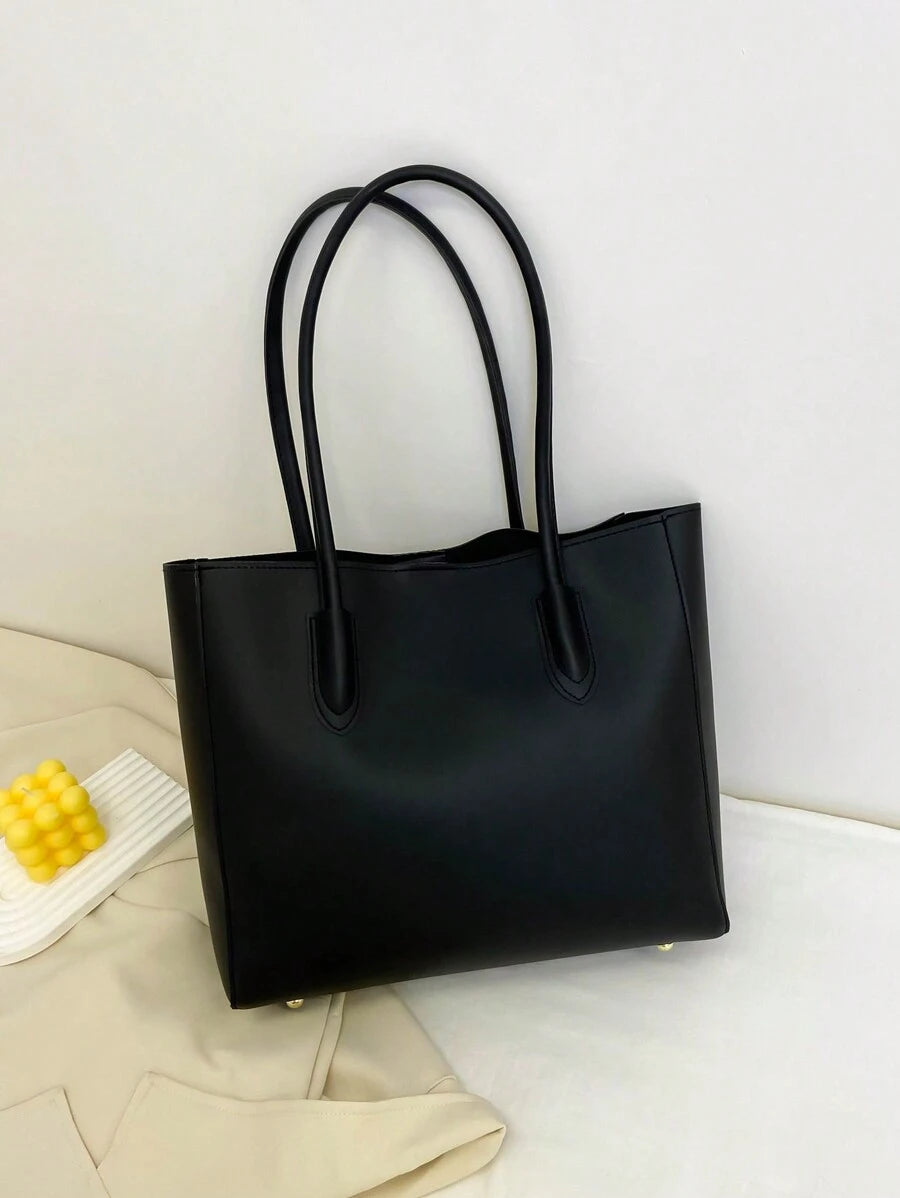 Carla Shoulder Tote Brown Black