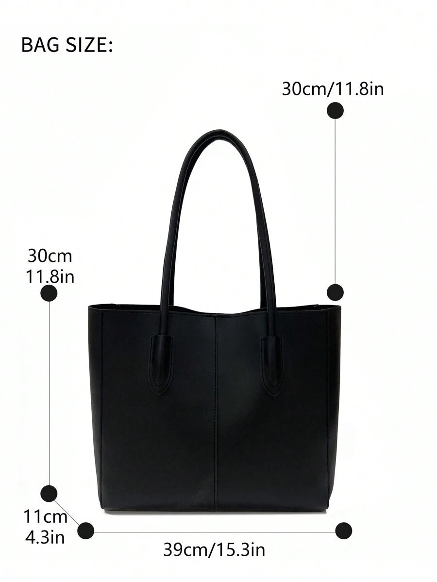 Carla Shoulder Tote Brown Black