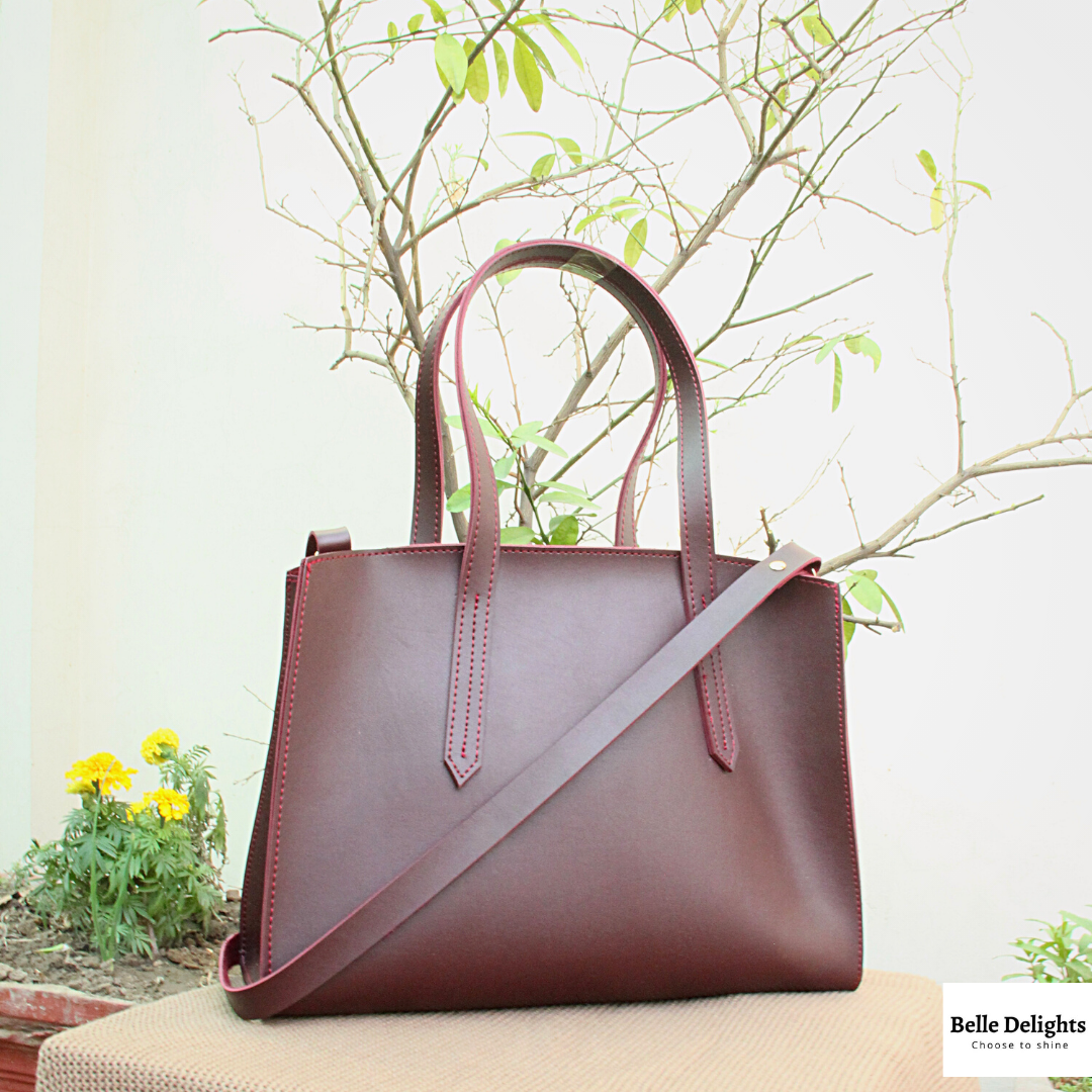 Maroon shoulder bag on sale