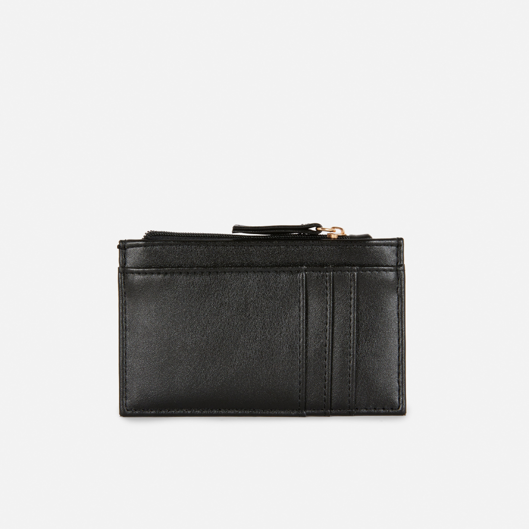 Leather Card Holder ( Black )