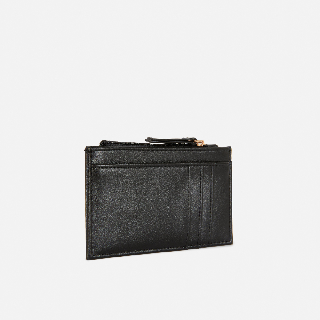 Leather Card Holder ( Black )
