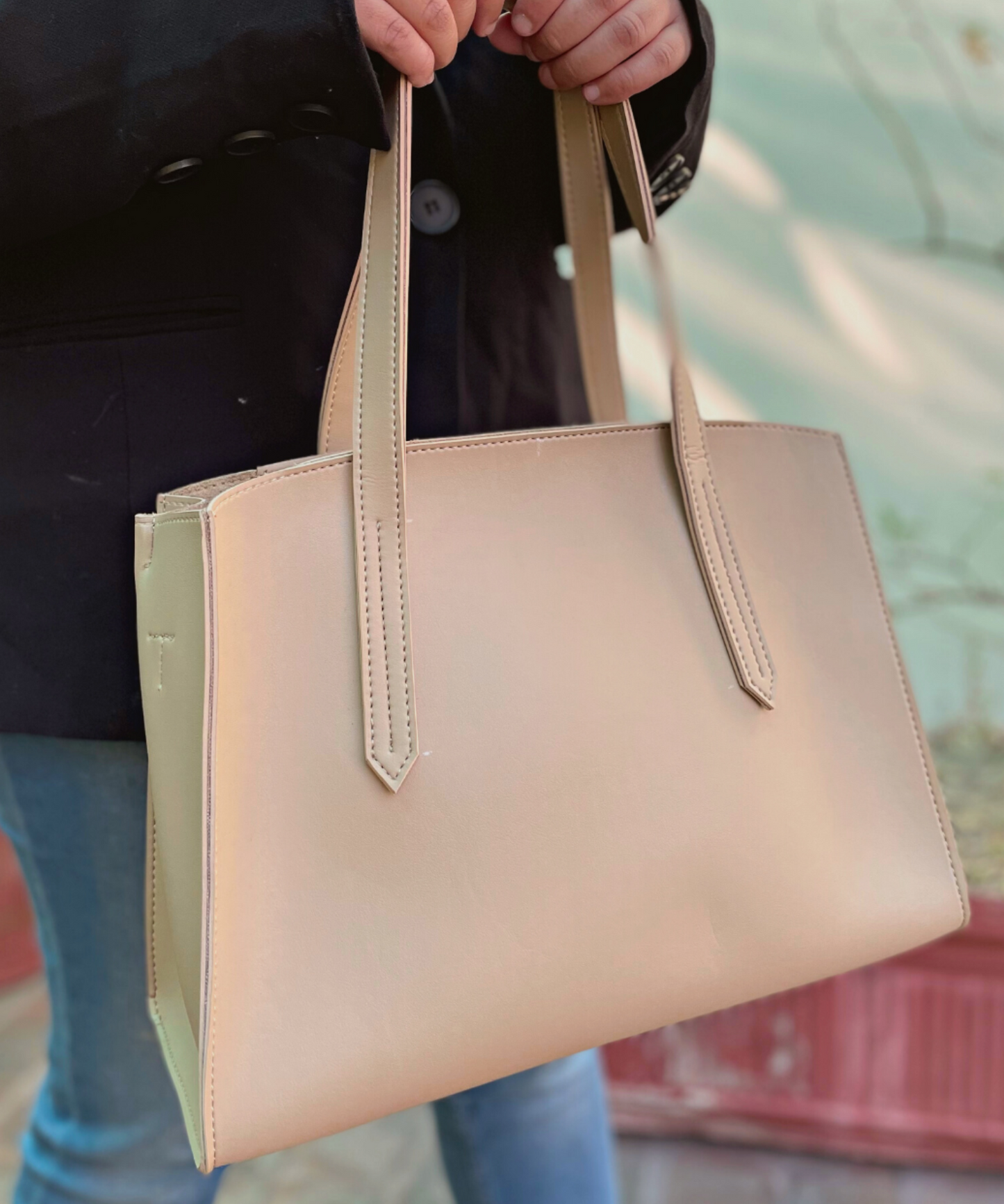 Beige Shoulder Bag