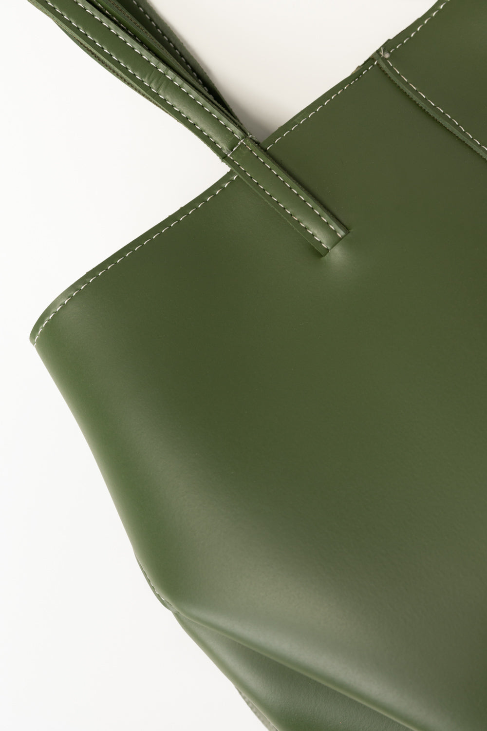 Polene Paris Green Tote Bag