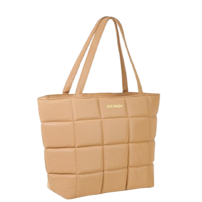Beige Belle Luxe Tote Bag