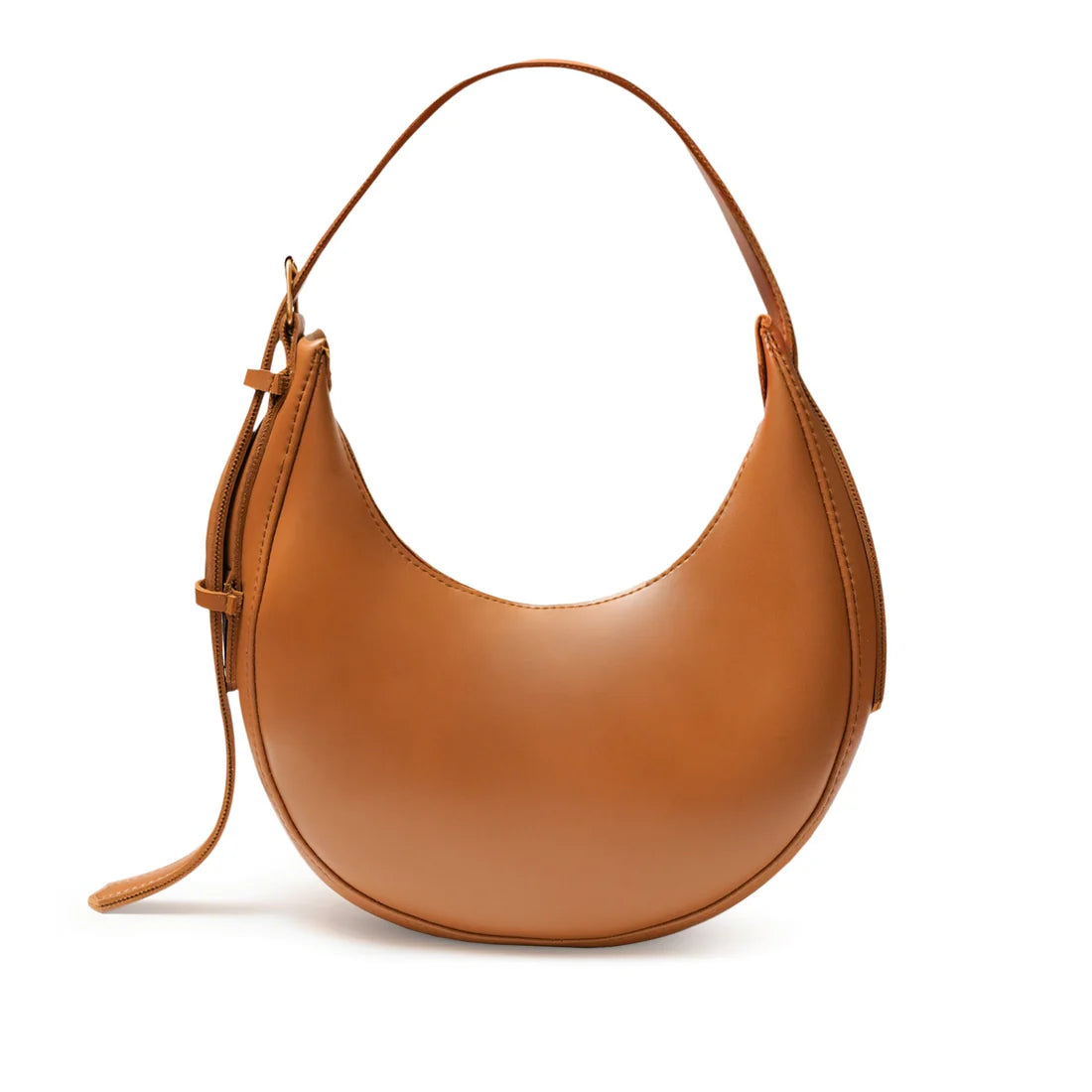 Brown Belle Moon Shape Bag