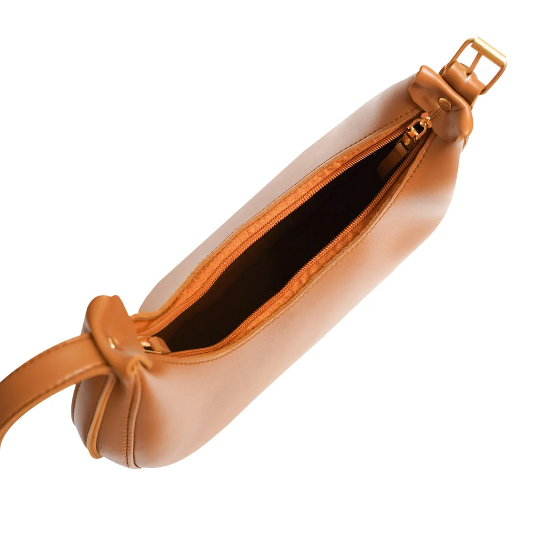 Brown Belle Moon Shape Bag