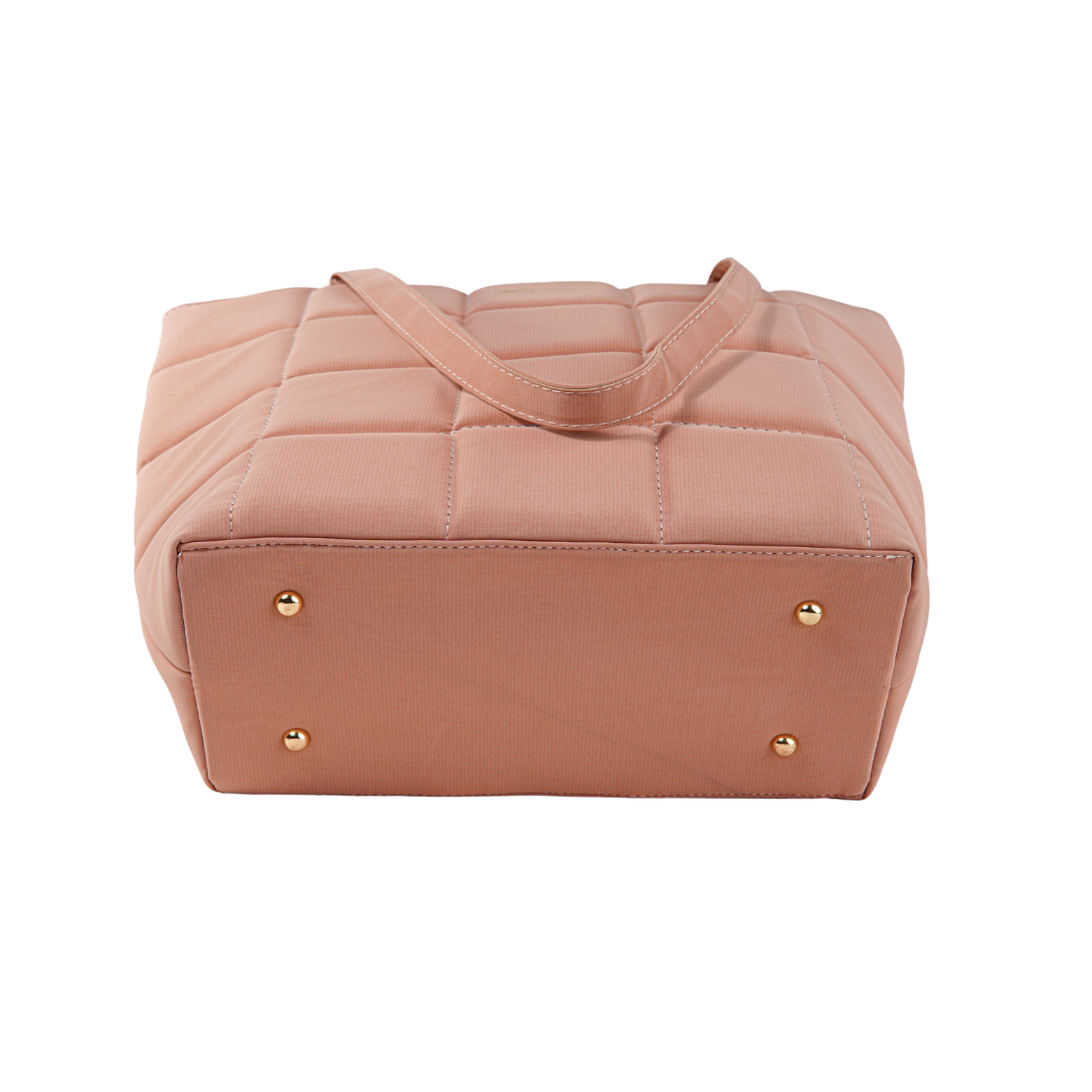 Peach Pink Belle Luxe Tote Bag