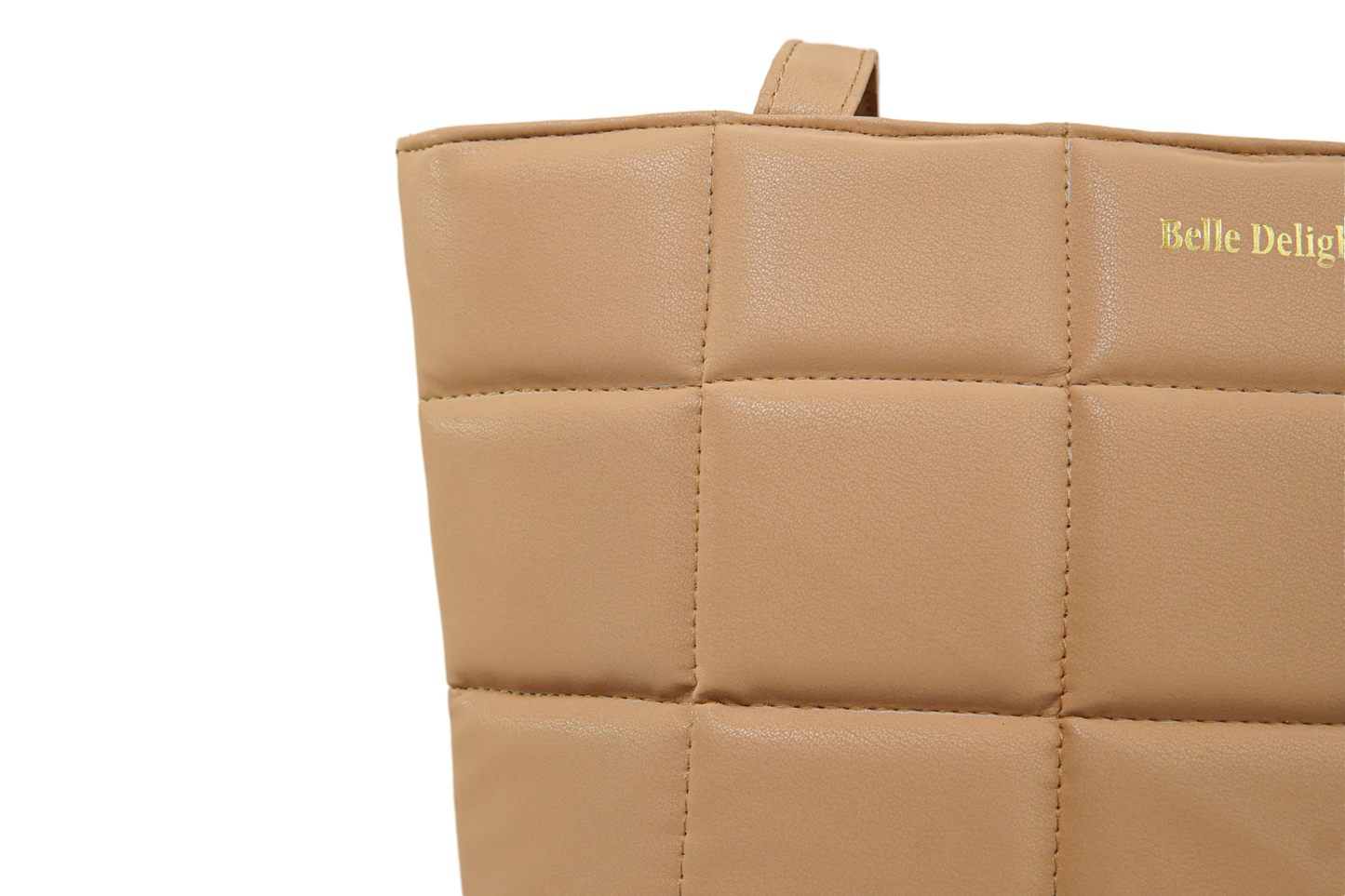 Beige Belle Luxe Tote Bag