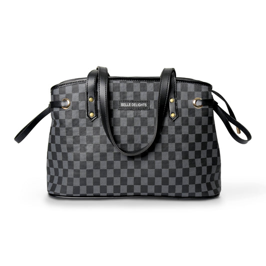 Black Belle The Checker Bag