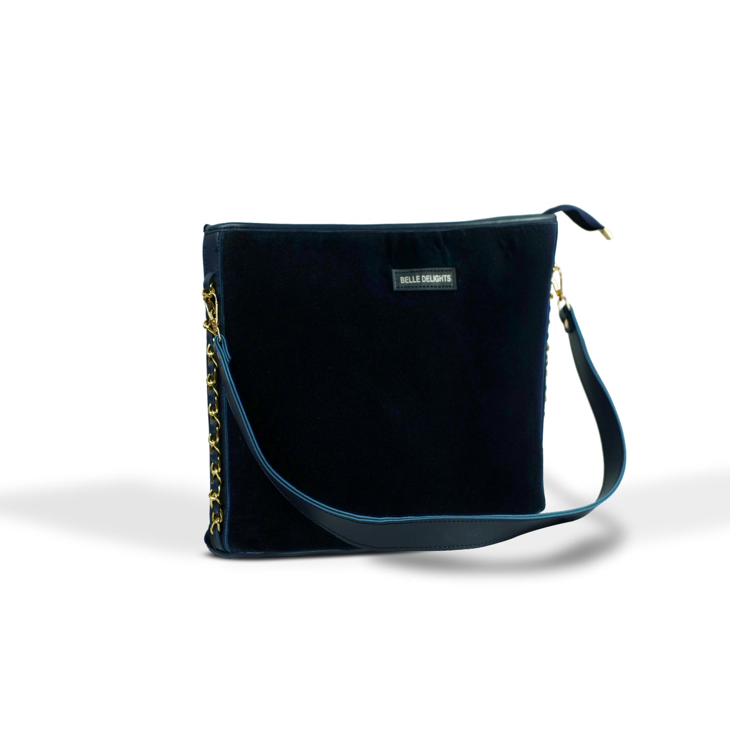 Blue Silk Tote Bag