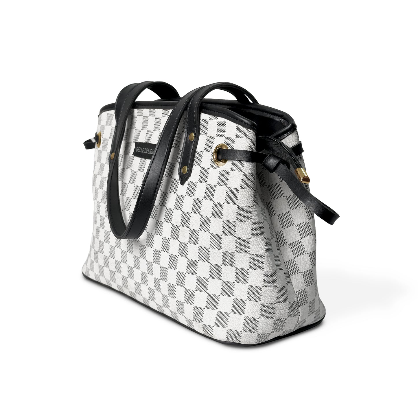 White Belle The Checker Bag