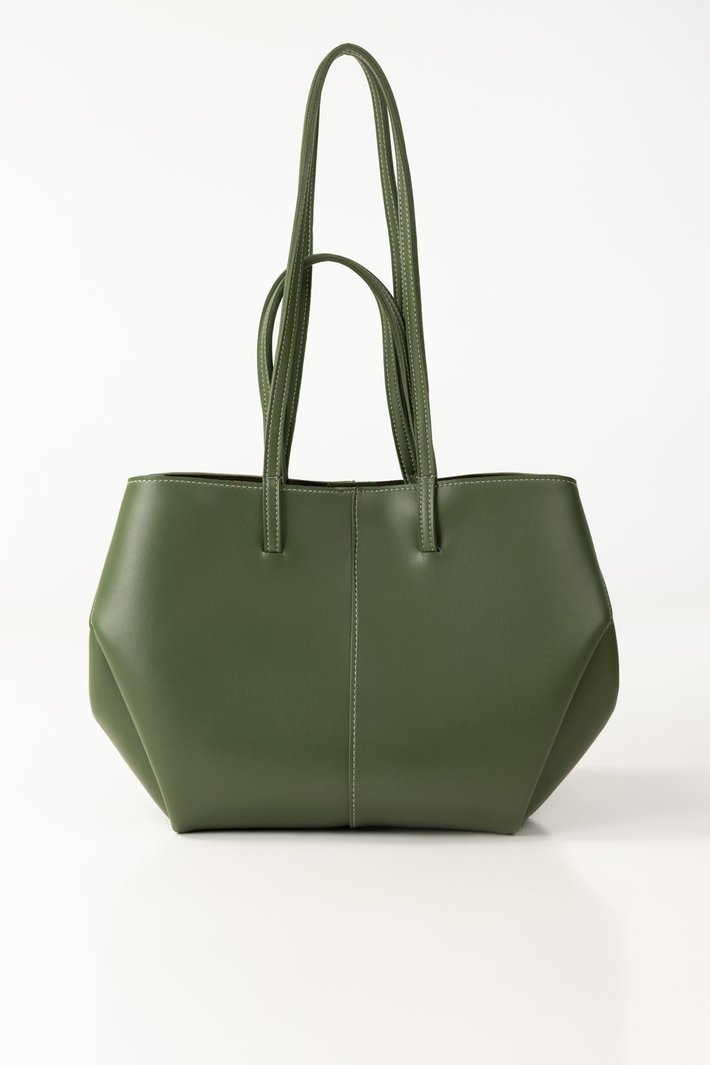 Polene Paris Green Tote Bag
