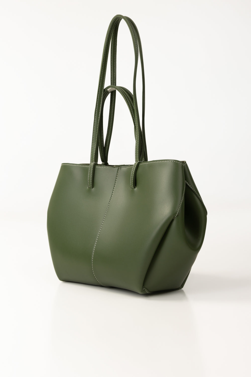 Polene Paris Green Tote Bag