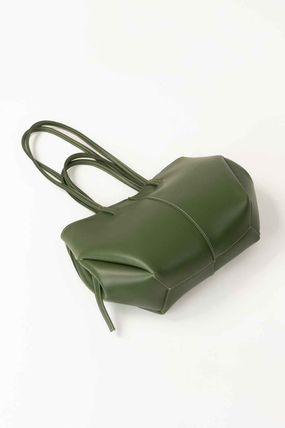 Polene Paris Green Tote Bag