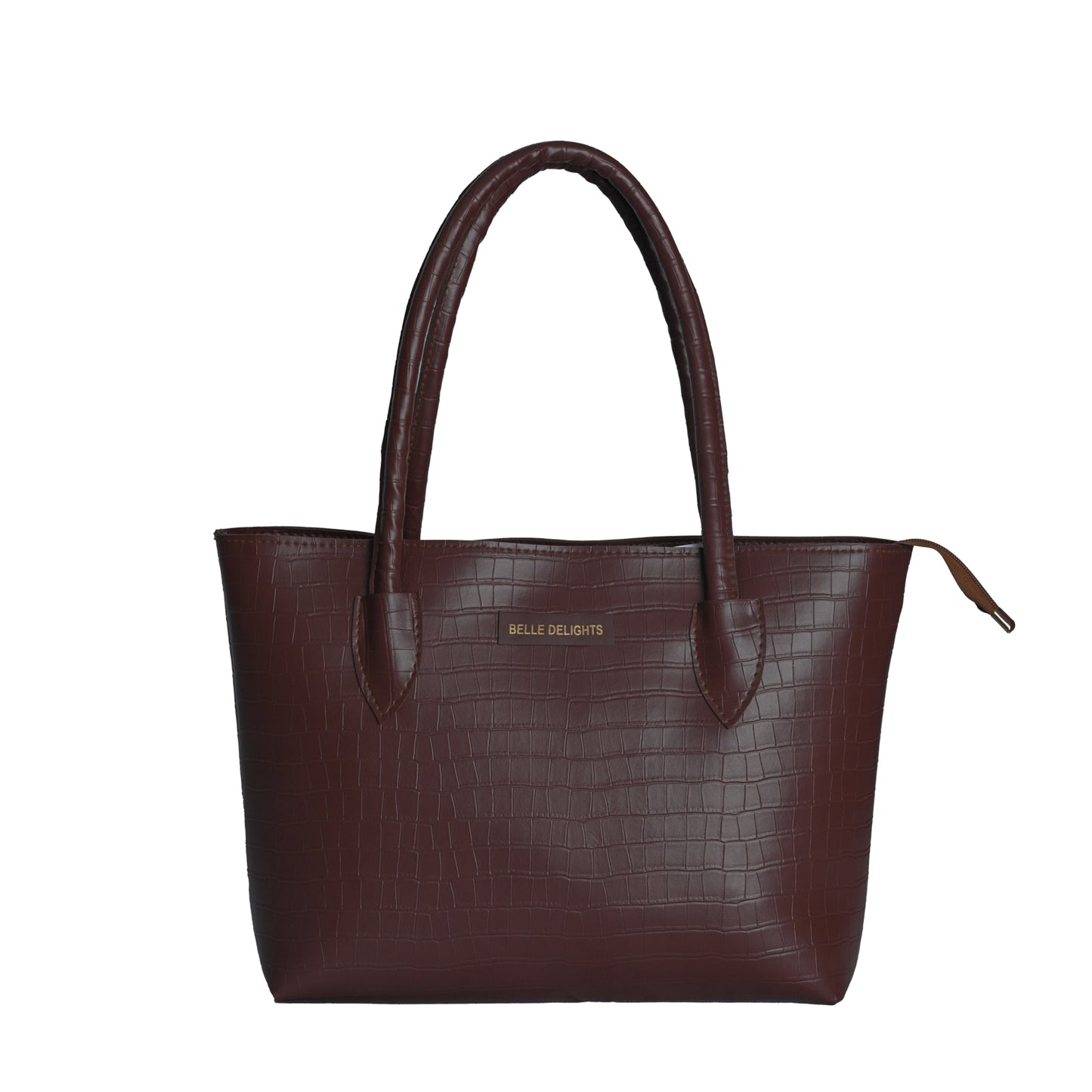 Brown Belle Croc Tote Bag