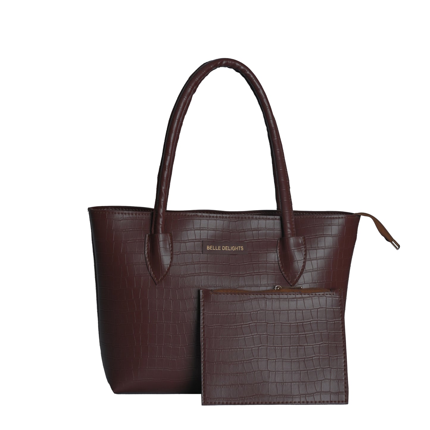 Brown Belle Croc Tote Bag