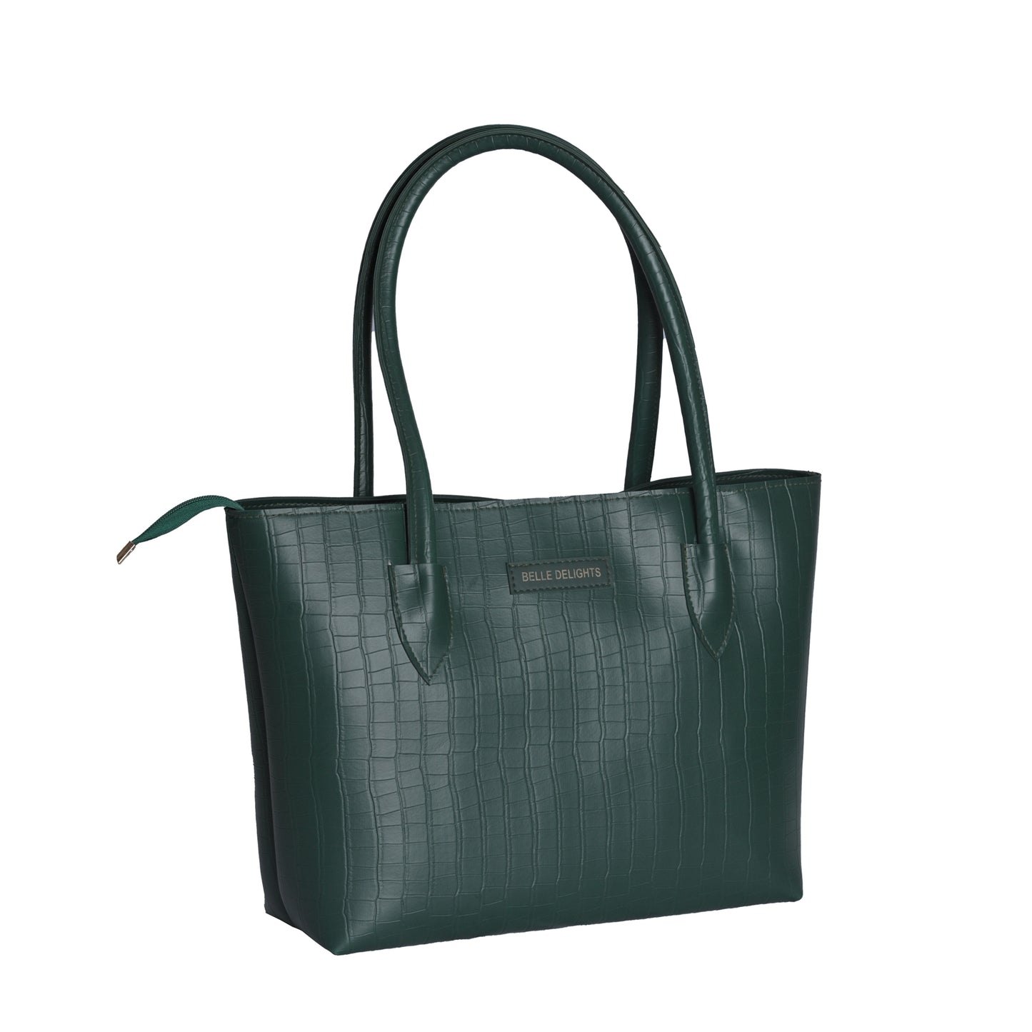 Green Belle Croc Tote Bag