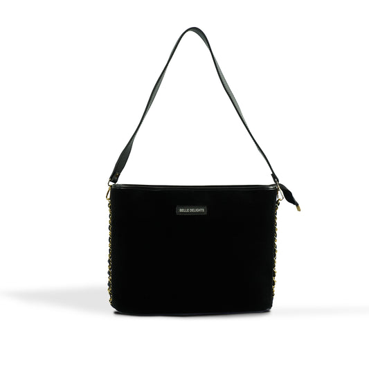 Black Silk Tote Bag