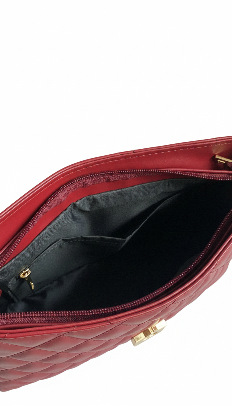 Belle The Luna Fold Bag Maroon