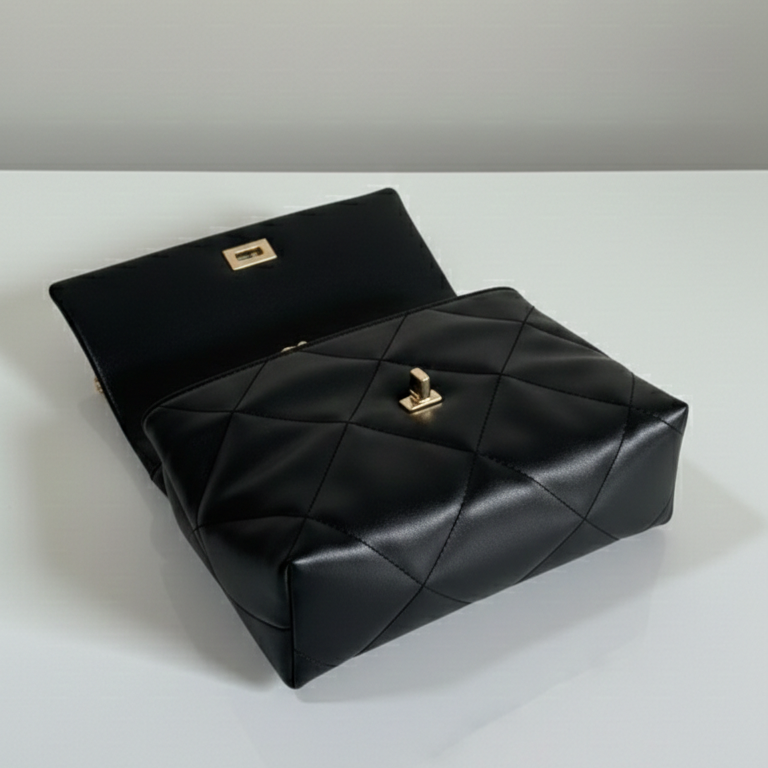 Black Belle The Classic Flap Bag