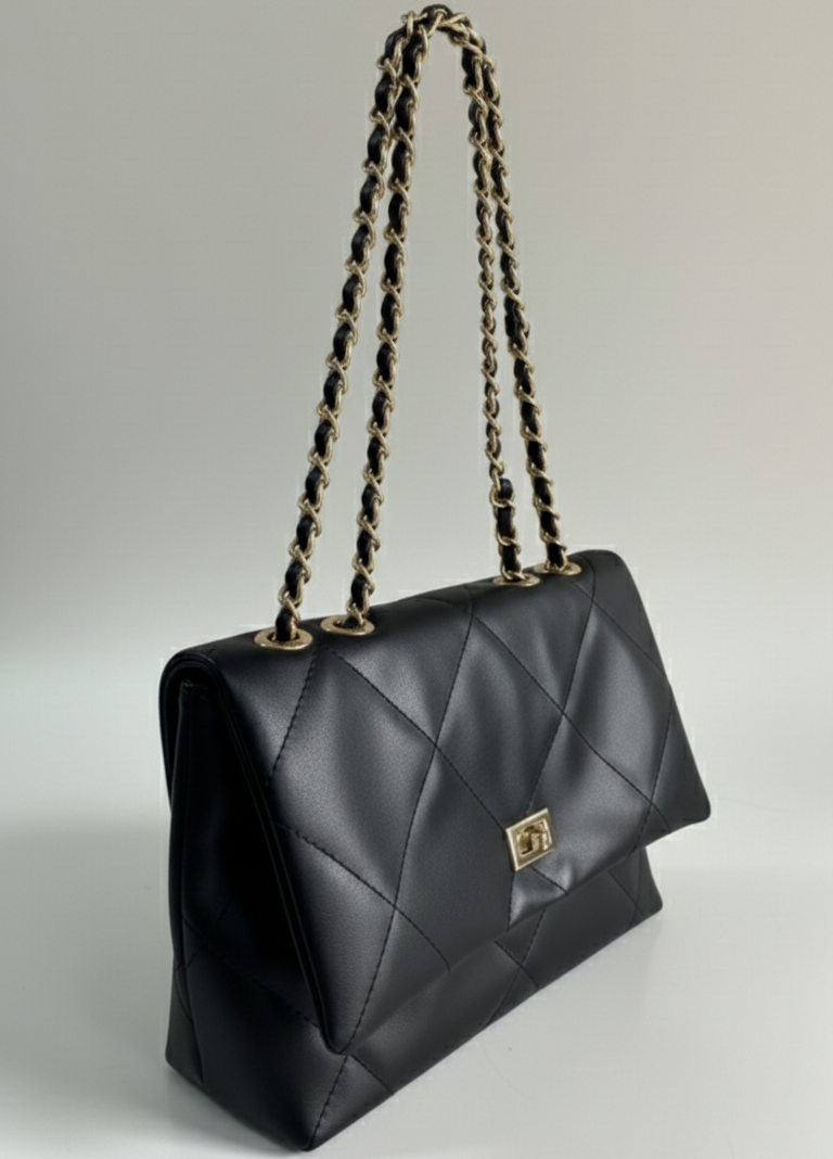 Black Belle The Classic Flap Bag