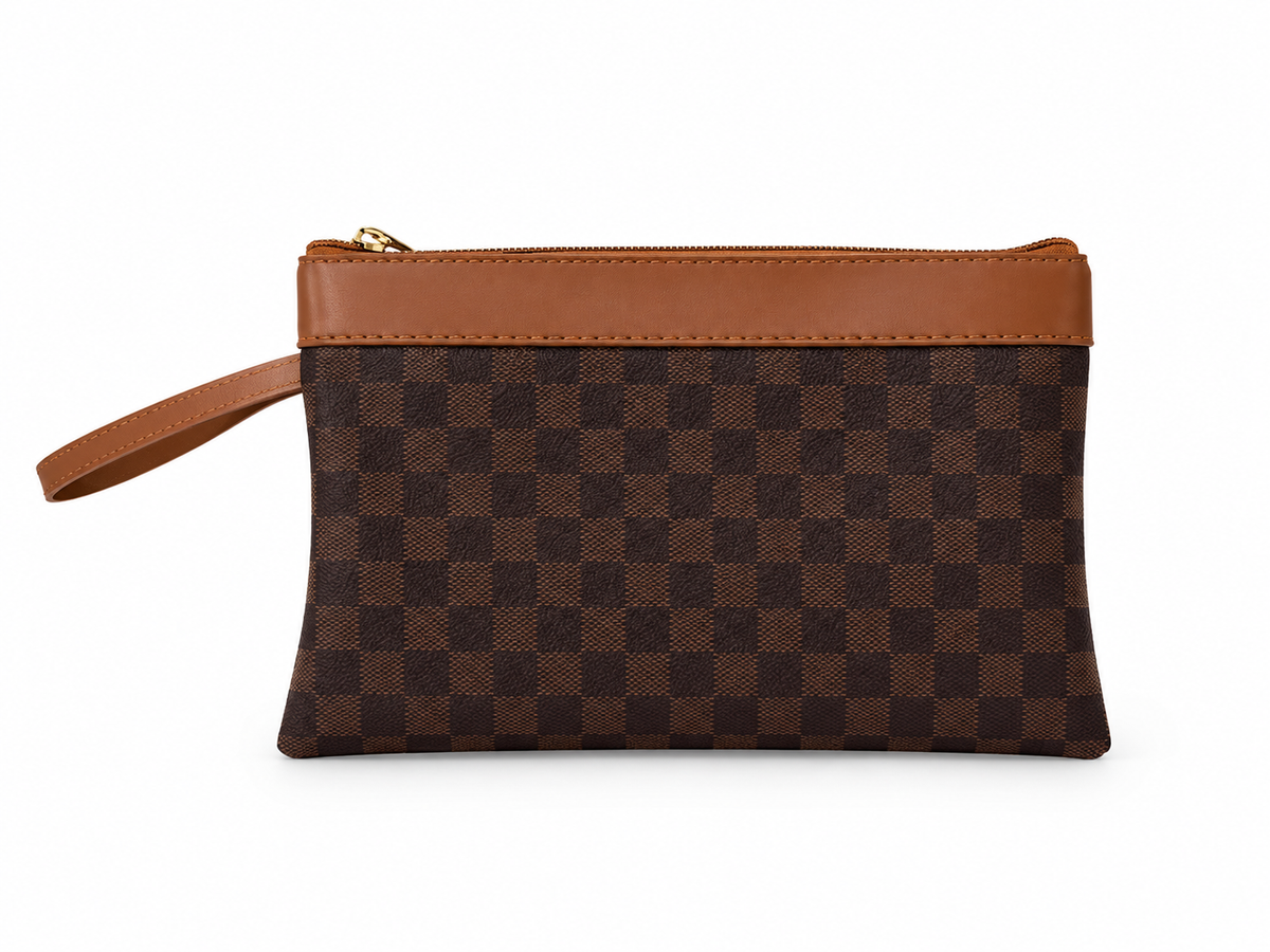 Belle The checker Pouch Wallet