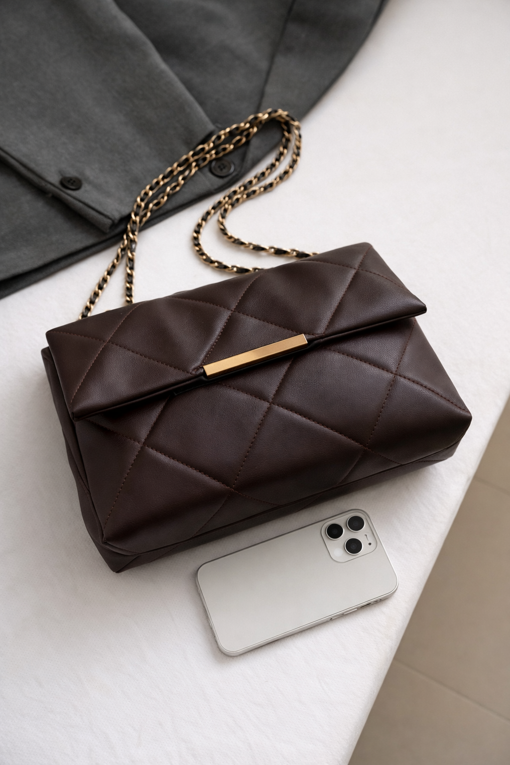 Belle The Luna Fold Bag Brown