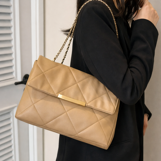 Belle The Luna Fold Bag Beige