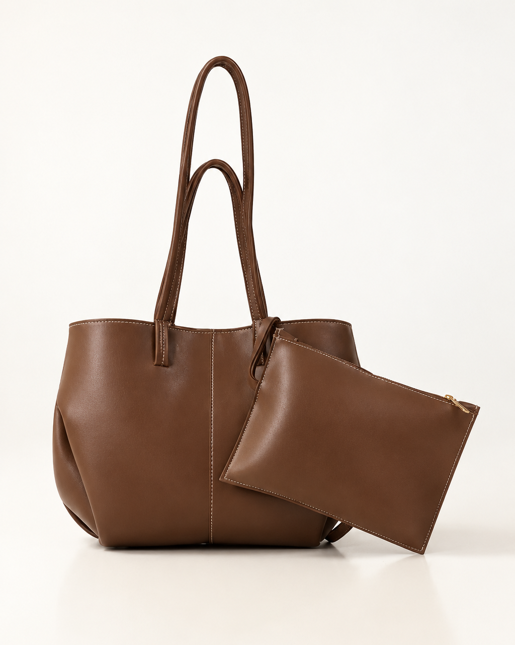 Polene Paris Brown Tote Bag