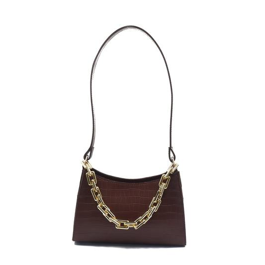 Belle Chic Convertible Handbag  - Brown