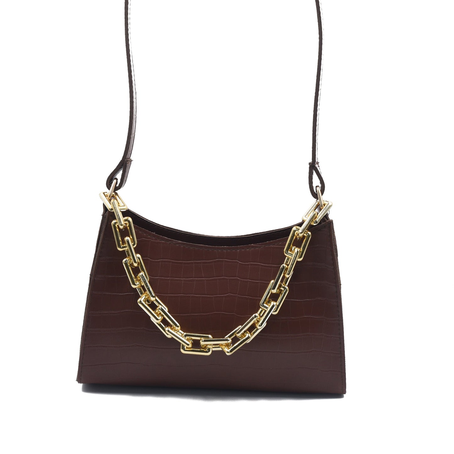 Belle Chic Convertible Handbag  - Brown