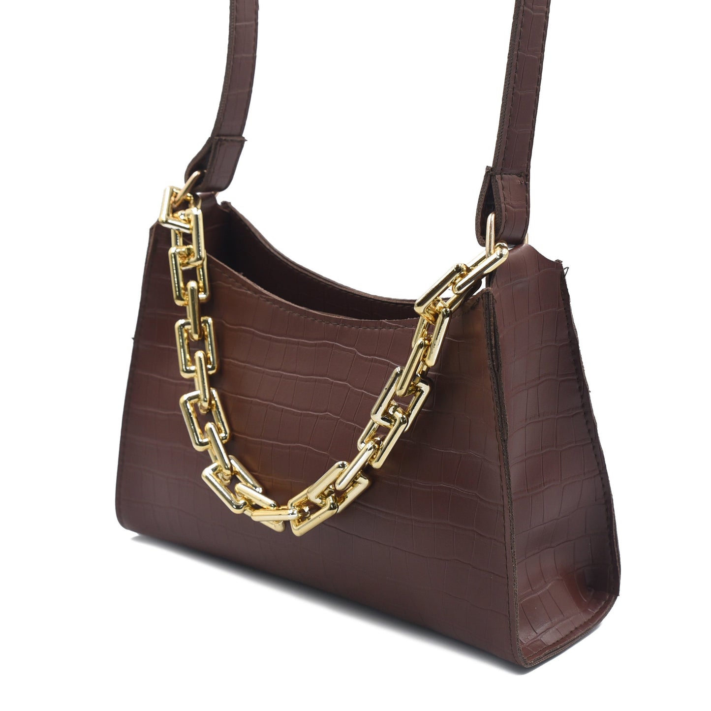 Belle Chic Convertible Handbag  - Brown