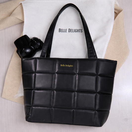 Black Belle Luxe Tote Bag