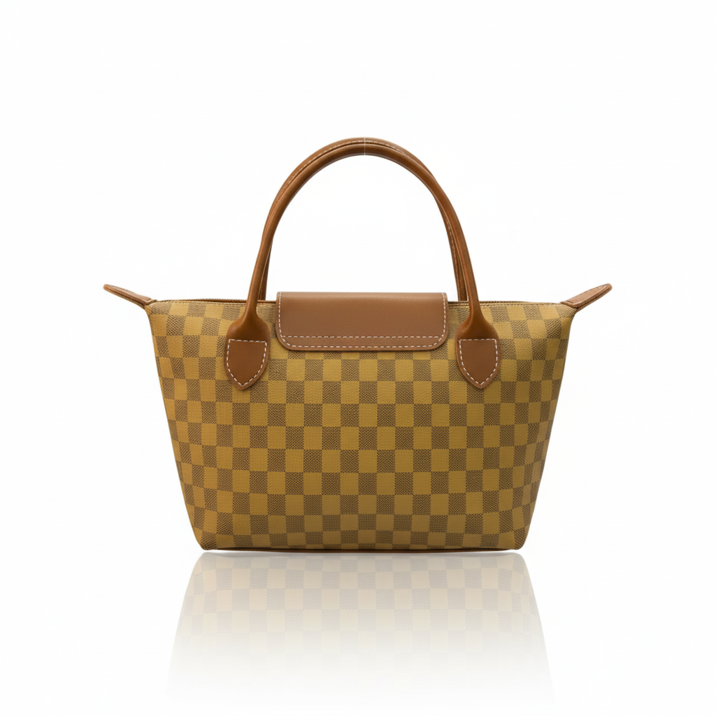 Wood Checkered Belle LongChamp