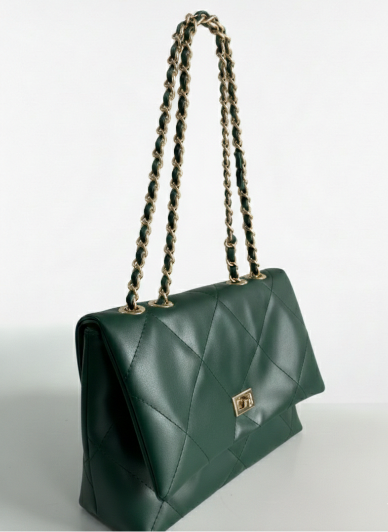 Green Belle The Classic Flap Bag