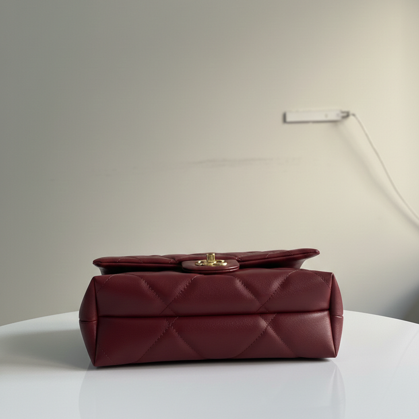 Maroon Belle The Classic Flap Bag