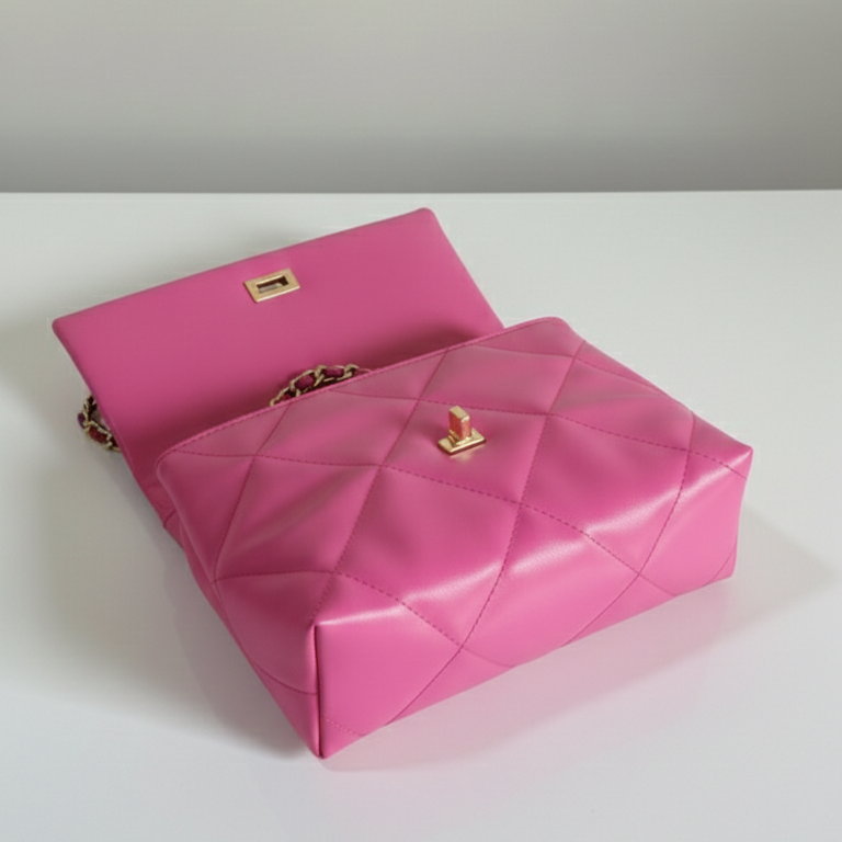 Pink Belle The Classic Flap Bag