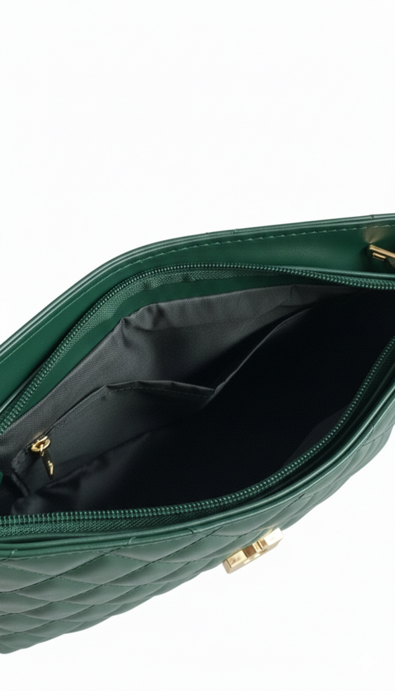 Green Belle The Classic Flap Bag