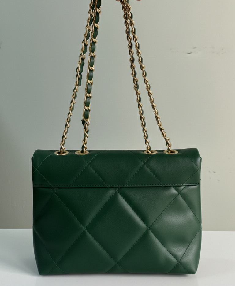 Green Belle The Classic Flap Bag