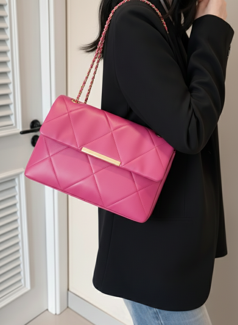 Belle The Luna Fold Bag Pink