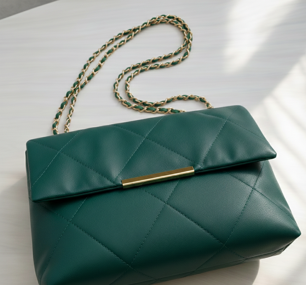 Belle The Luna Fold Bag Green