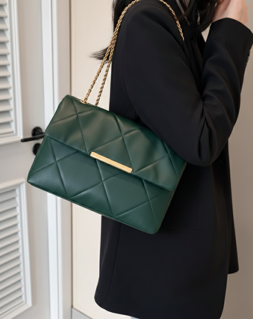 Belle The Luna Fold Bag Green