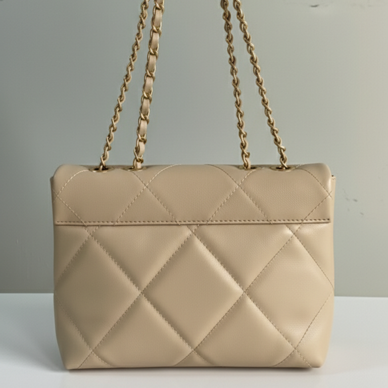 Beige Belle The Classic Flap Bag