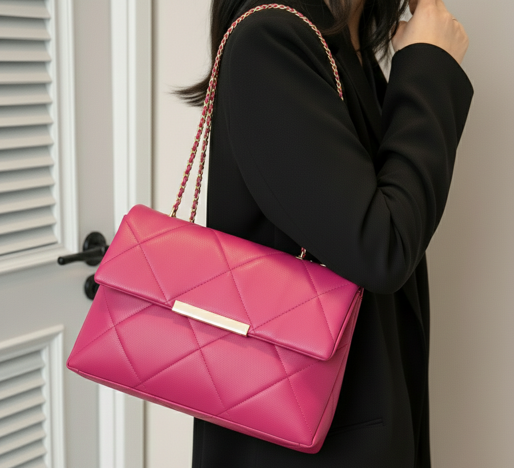 Belle The Luna Fold Bag Pink