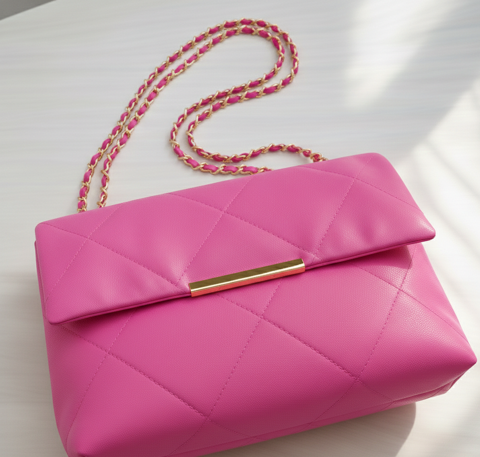 Belle The Luna Fold Bag Pink