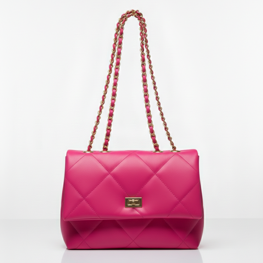 Pink Belle The Classic Flap Bag