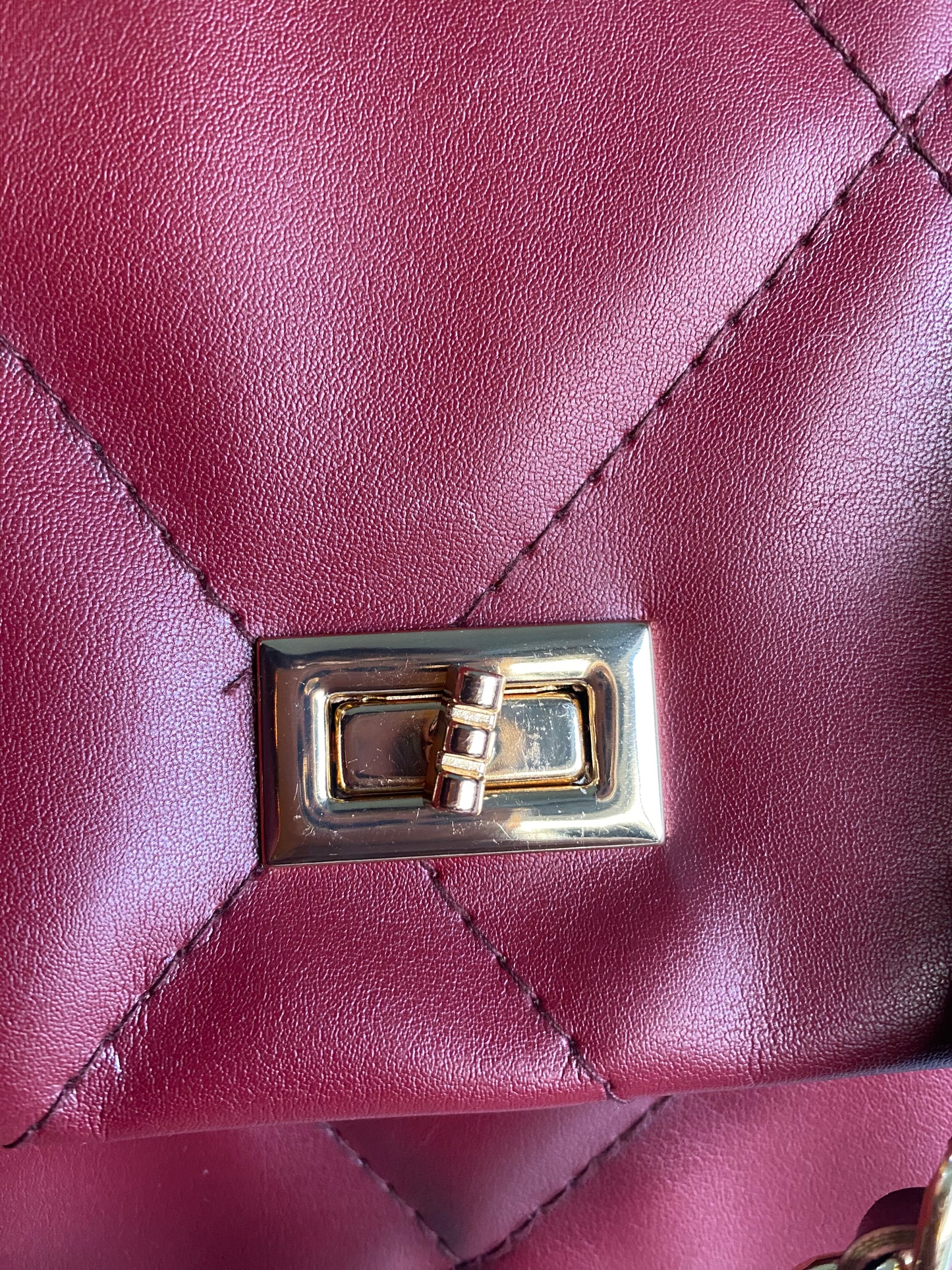 Maroon Belle The Classic Flap Bag
