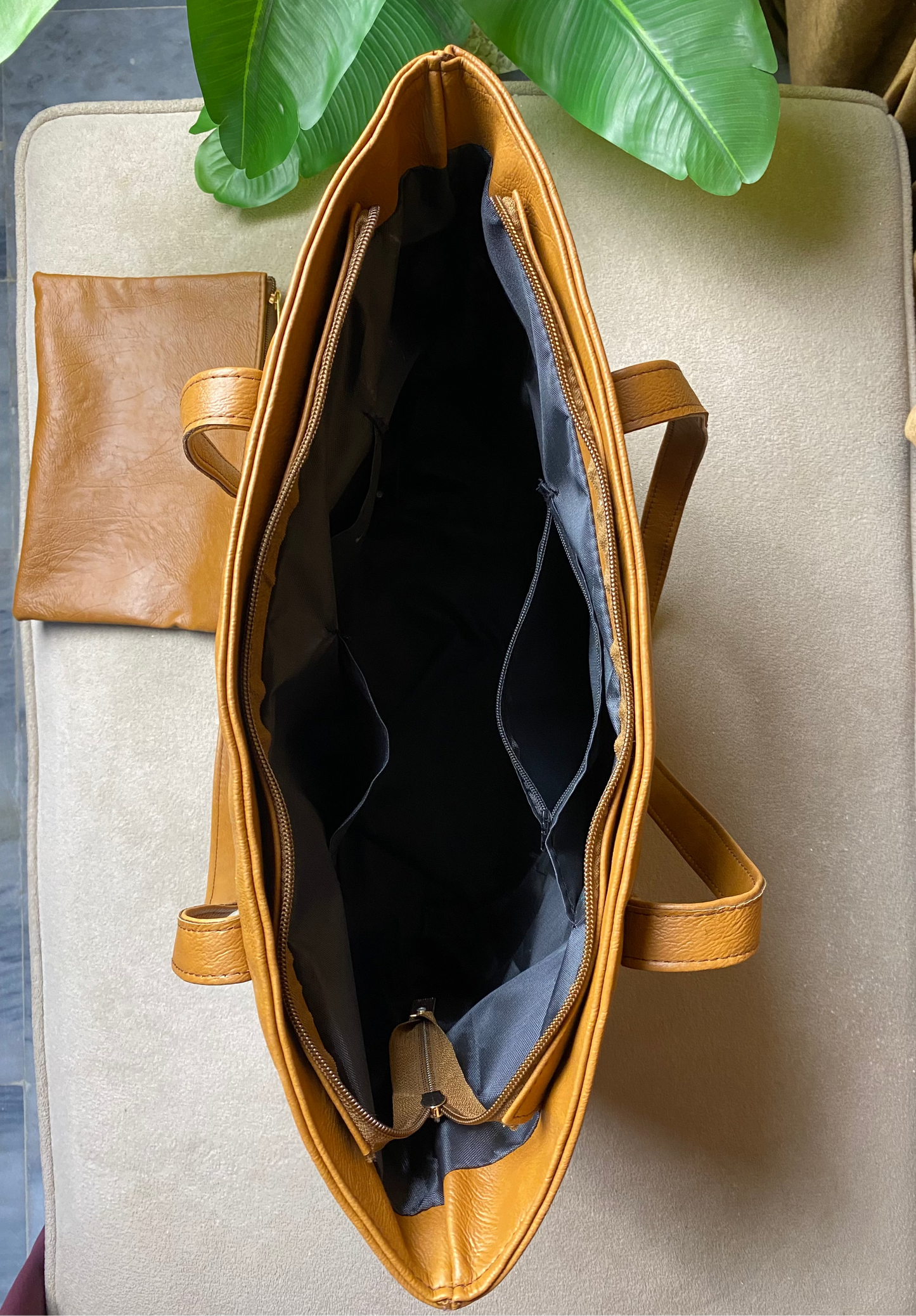 Belle Delights Carry-All Tote Bag (tan brown)