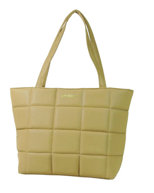 Cream Belle Luxe Tote Bag
