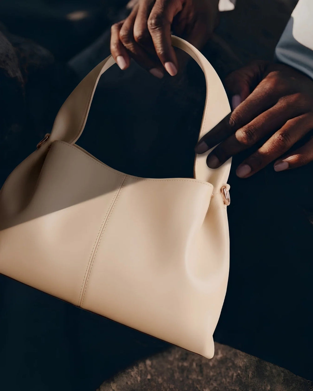 The Claire Bag Black Beige